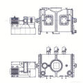 Mezclador de la serie LDH de LDH de 2017 series, mezcla de alto cizallamiento SS, principio del mezclador de doble cono horizontal